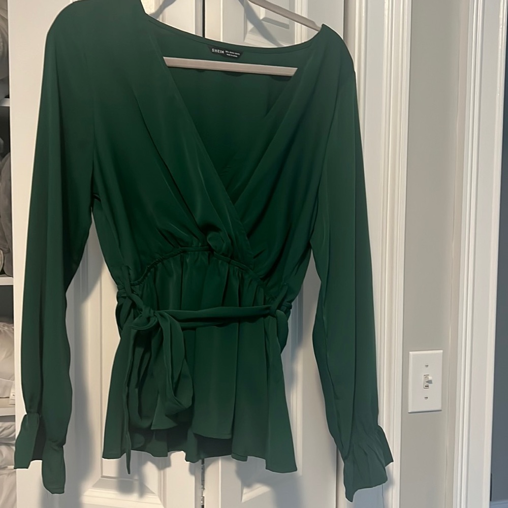 Dark green blouse